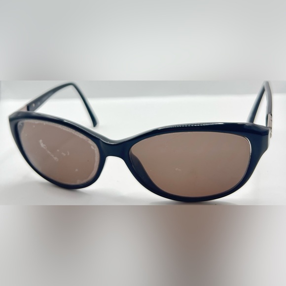 Catherine Deneuve CD-215 Black Oval Sunglasses Frames Only - Picture 2 of 8